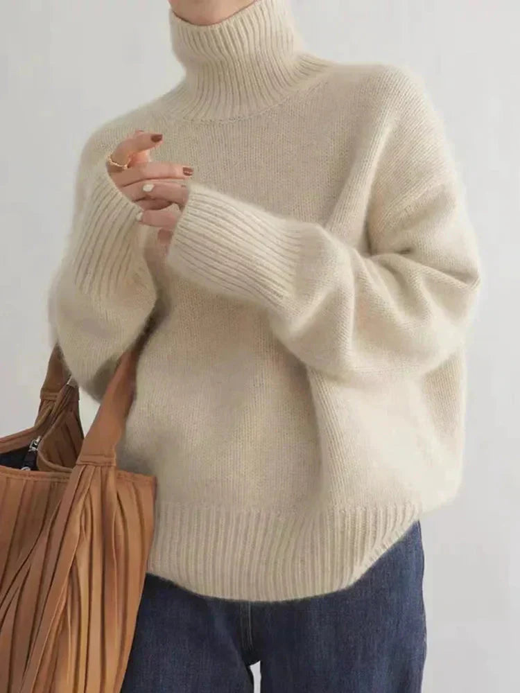 Diana - Cozy Soft Knit Turtleneck Sweater