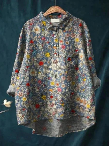 Emery - Floral Pattern Blouse