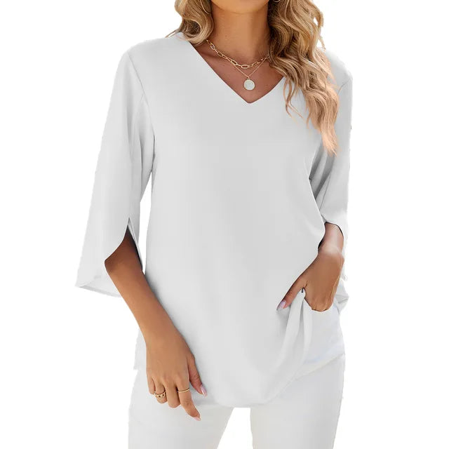 Carmen - V-neck blouse